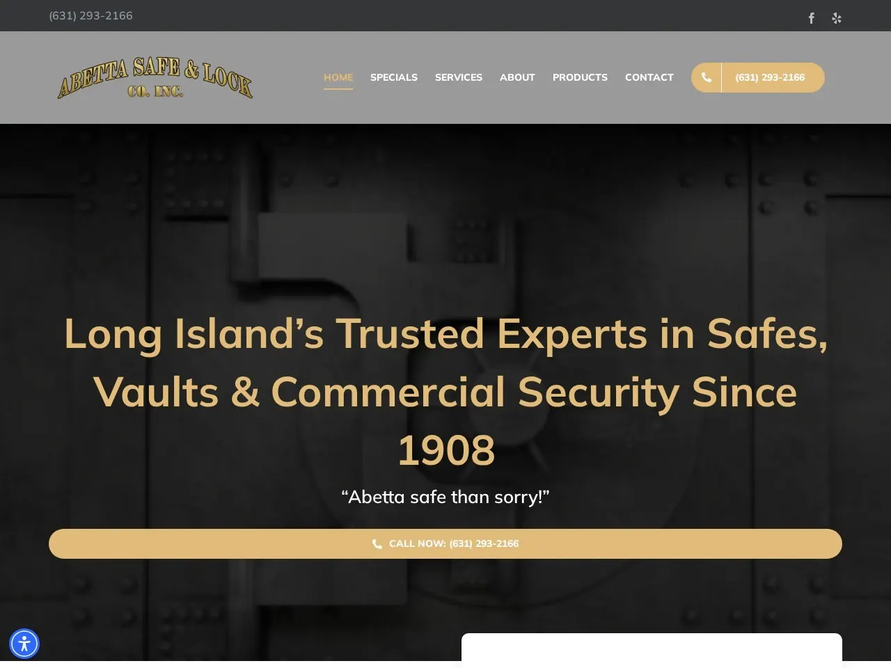 Abetta Safe — Local SEO and content for a Long Island locksmith and safe company