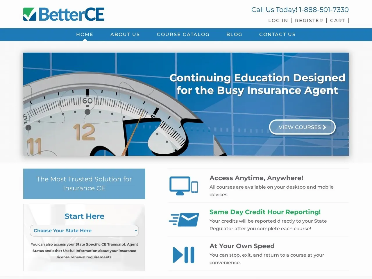 BetterCE — Ongoing SEO and WordPress development for an online insurance CE provider
