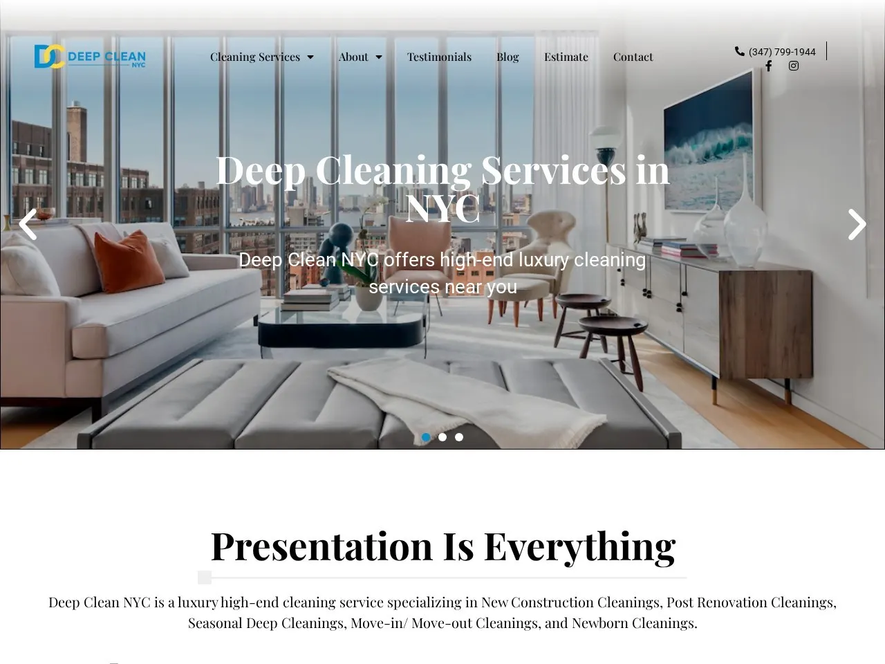 Deep Clean NYC — Full-service SEO, social, and reputation marketing for an NYC cleaning company