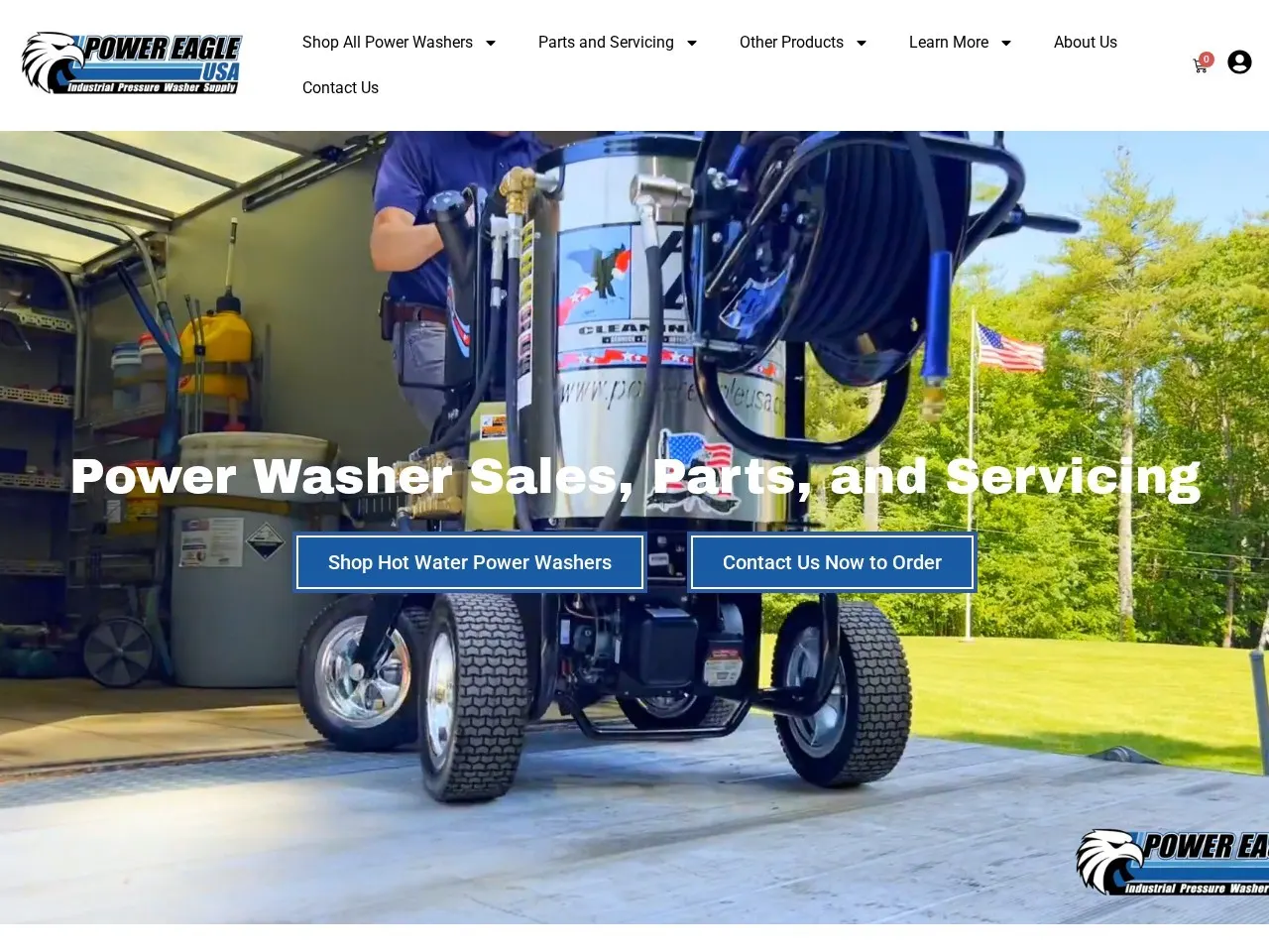 Power Eagle — Website redesign, branding, and ongoing SEO for a trucking and equipment brand